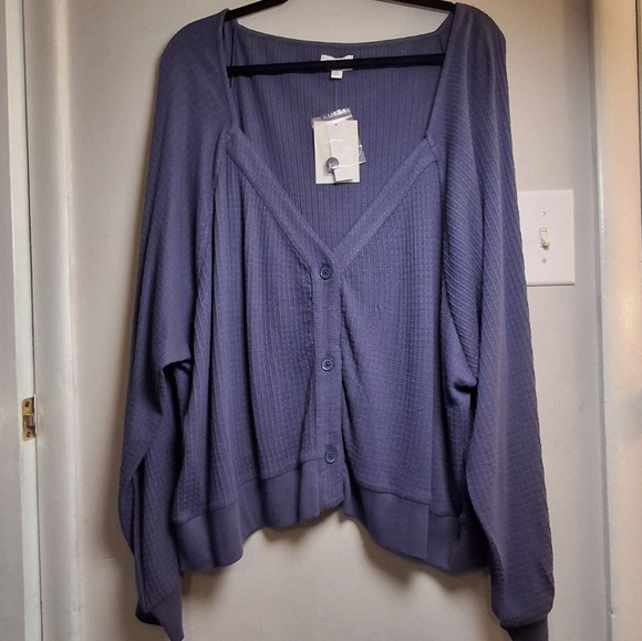 True craft Belk top waffle weave blue 4x - Picture 4 of 6